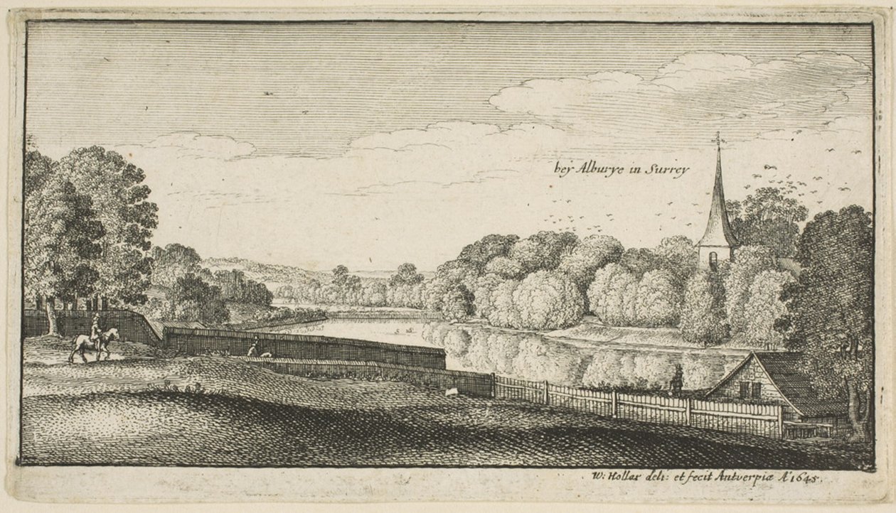 In der Nähe von Albury von Wenceslaus Hollar