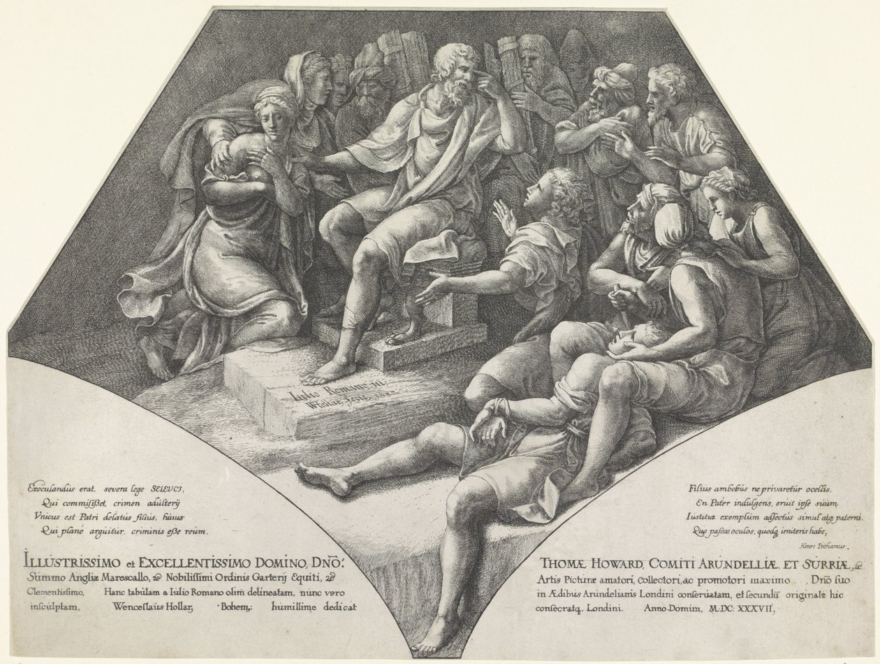 Urteil von Zaleucus von Wenceslaus Hollar