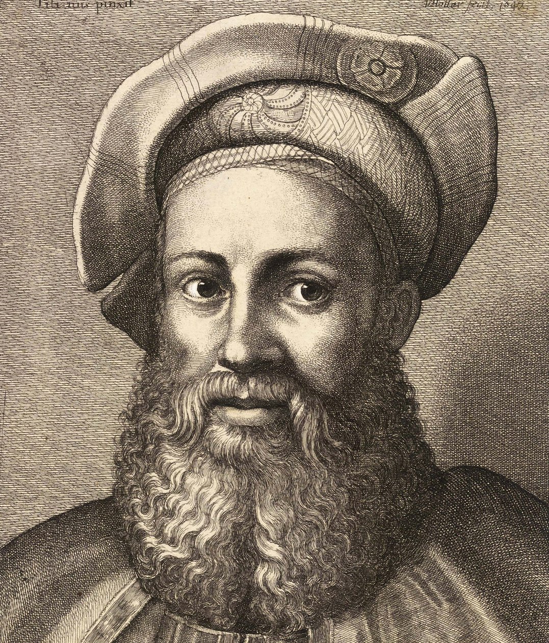 Porträt von Pietro Aretino, um 1670 von Wenceslaus Hollar
