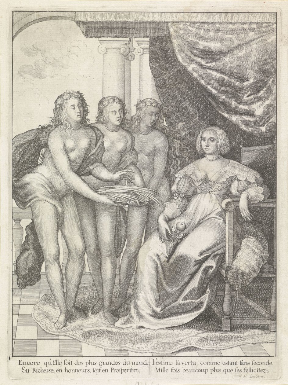 Porträt von Amalia van Solms von Wenceslaus Hollar