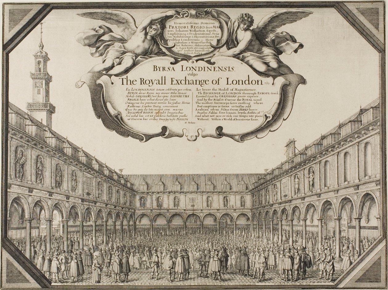 Royal Exchange von Wenceslaus Hollar