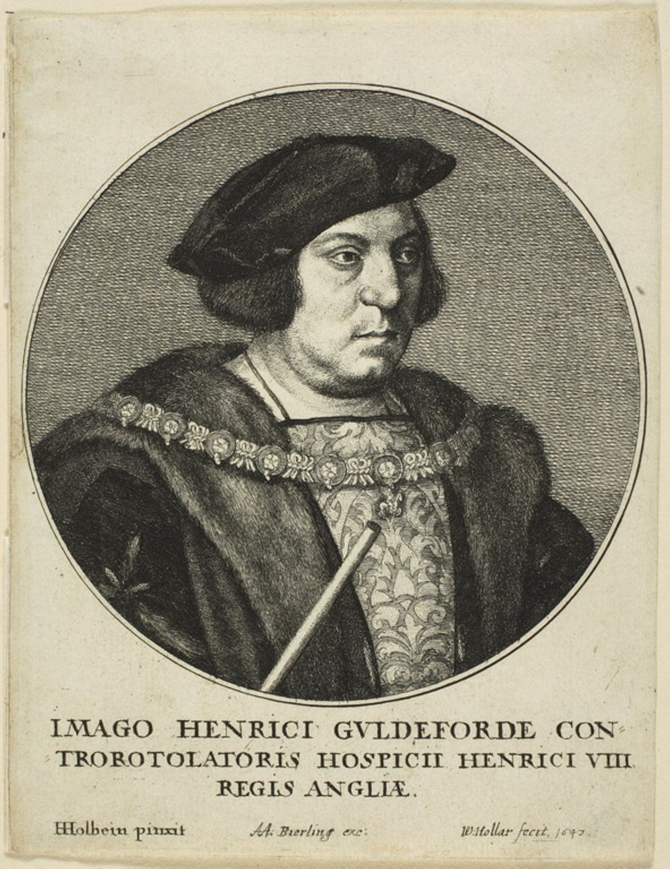 Sir Henry Guildford von Wenceslaus Hollar