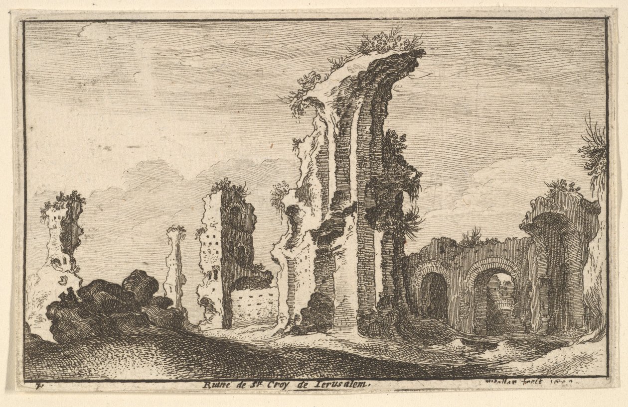 St. Croix de Jerusalem, 1650 von Wenceslaus Hollar