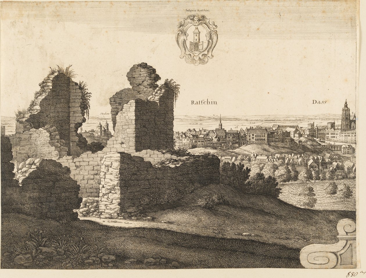 Große Aussicht auf Prag von Wenceslaus Hollar