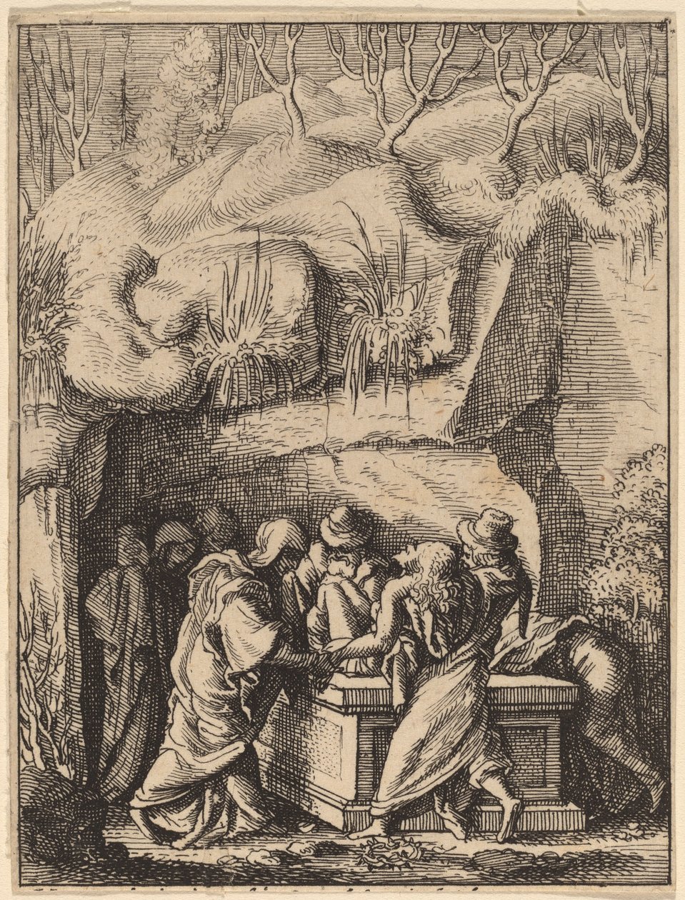 Die Grablegung von Wenceslaus Hollar