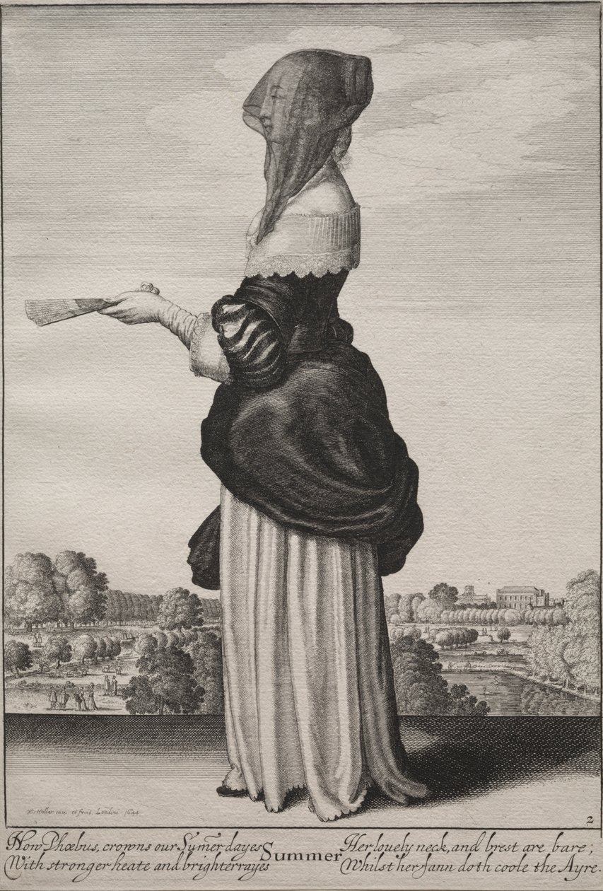 Die Jahreszeiten: Sommer von Wenceslaus Hollar