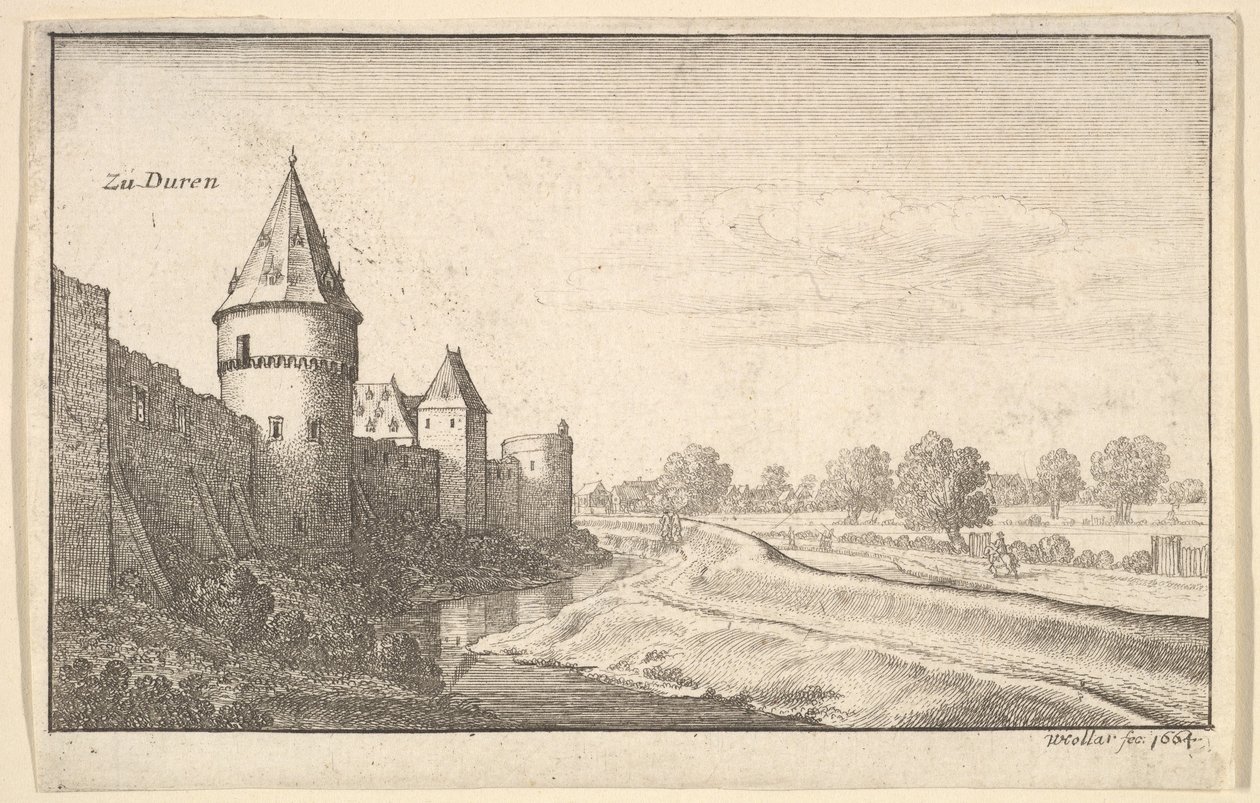 Zu Düren, 1664 von Wenceslaus Hollar