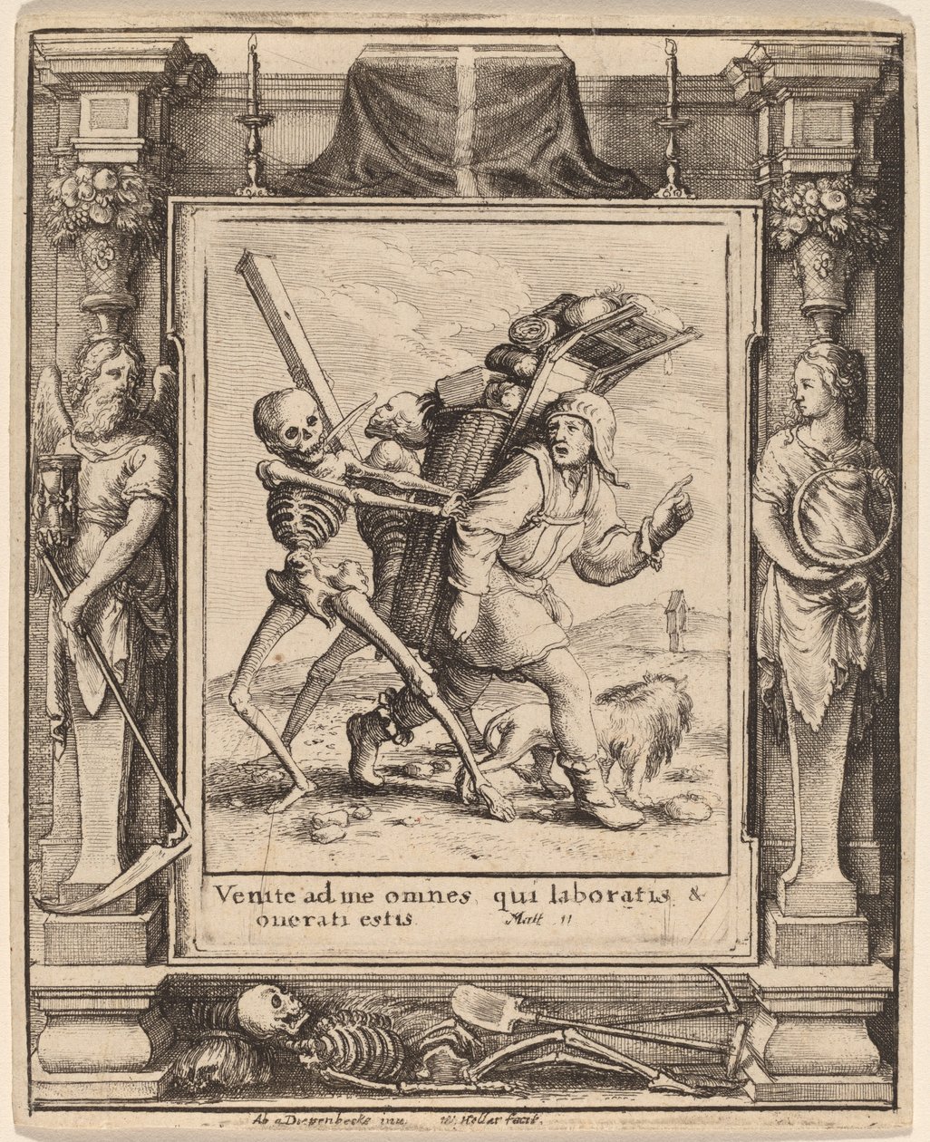 Händler von Wenceslaus Hollar after Hans Holbein the Younger after Abraham van Diepenbeeck