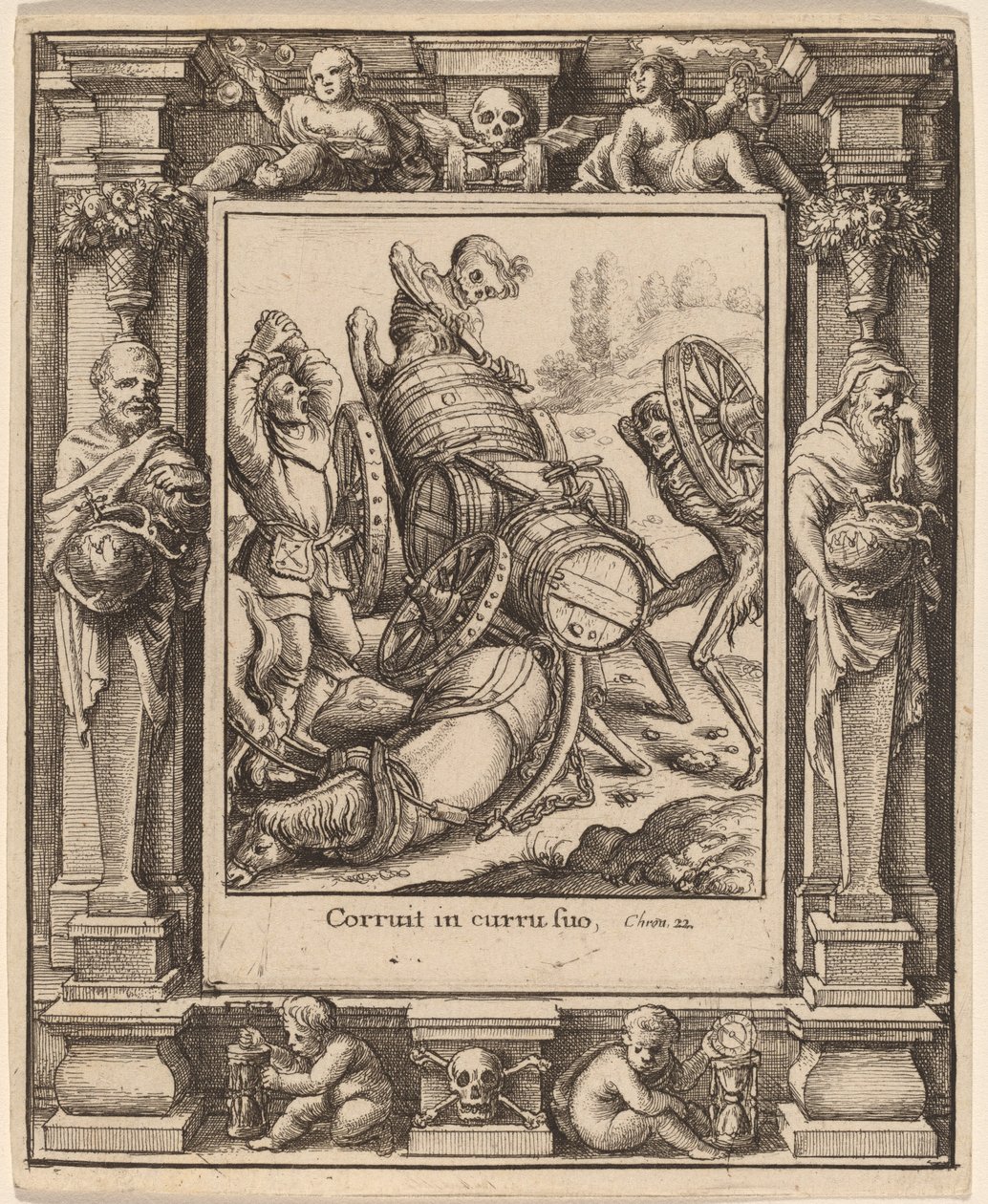 Fuhrmann von Wenceslaus Hollar after Hans Holbein the Younger after Abraham van Diepenbeeck