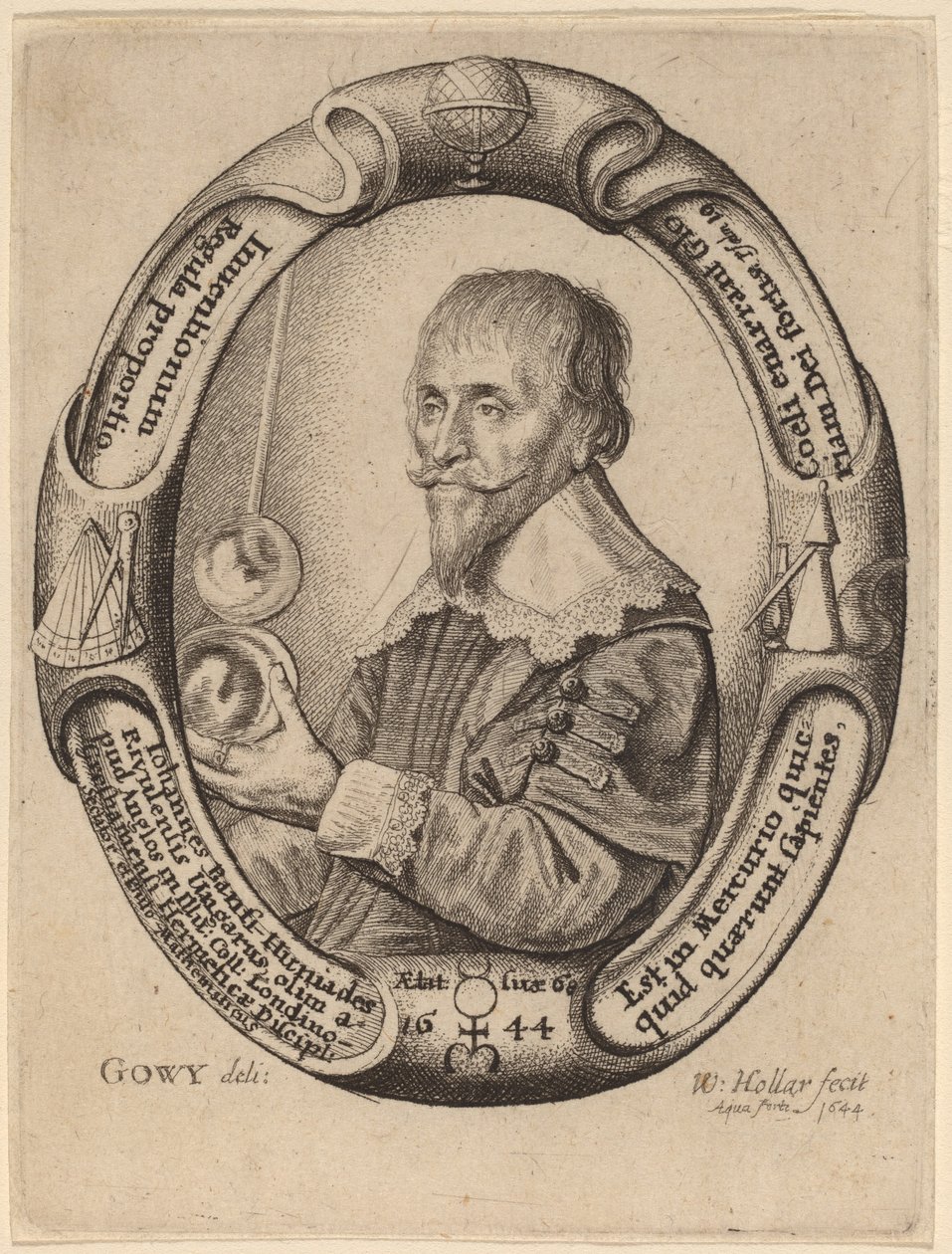 Johann Banfi Huniades von Wenceslaus Hollar after Jacob Peter Gowy