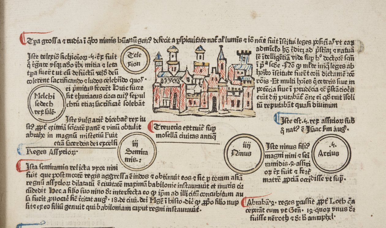 Fol 6 recto, Detail, Fasciculus Temporum von Werner Rolevinck