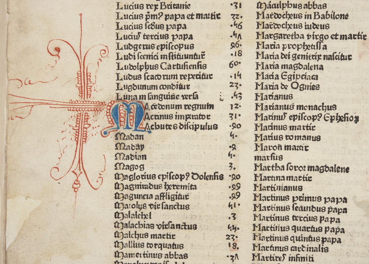 Fol 6 verso, Detail, Fasciculus Temporum von Werner Rolevinck