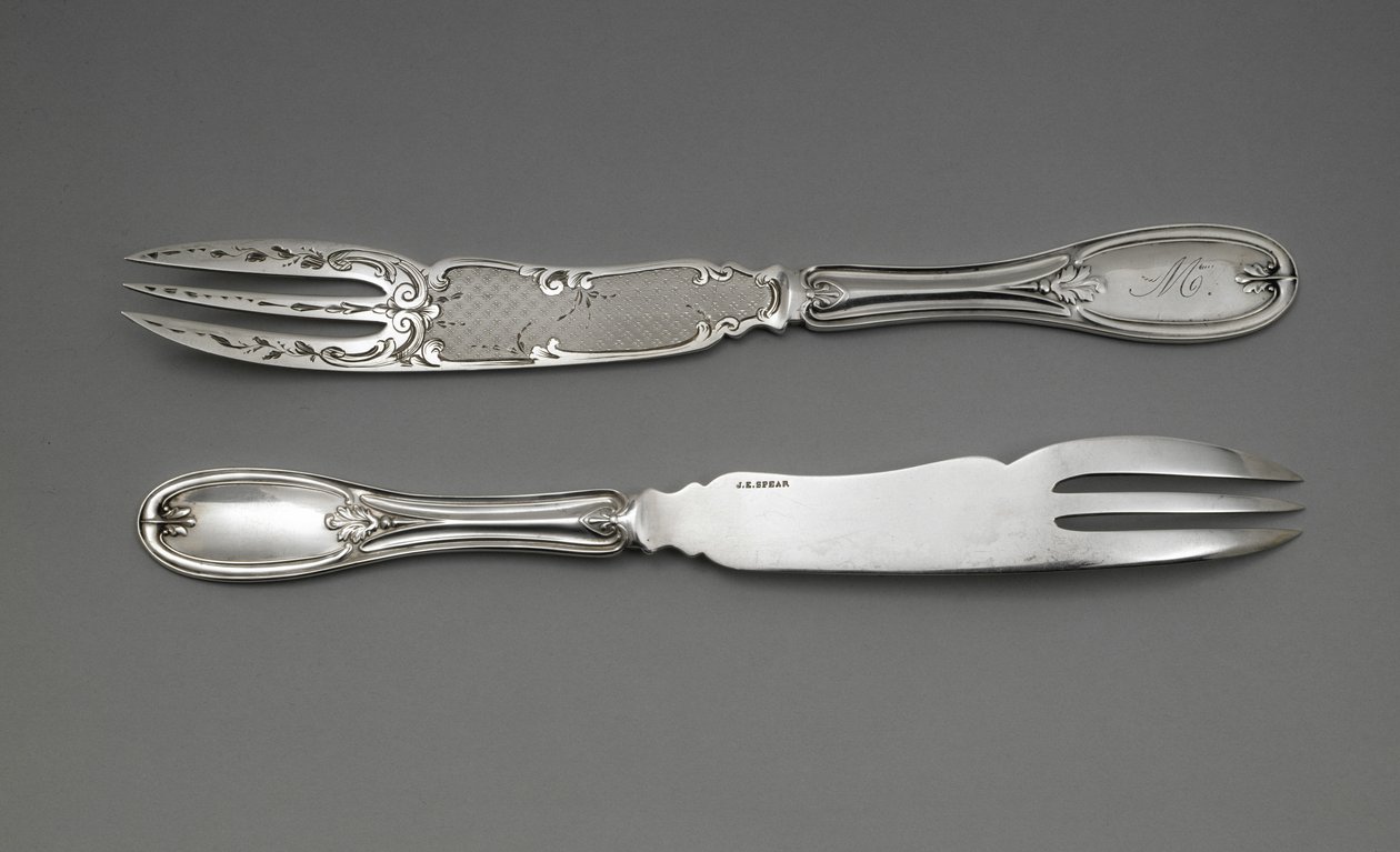 Melonengabeln von Whiting Manufacturing Company (attr. to)