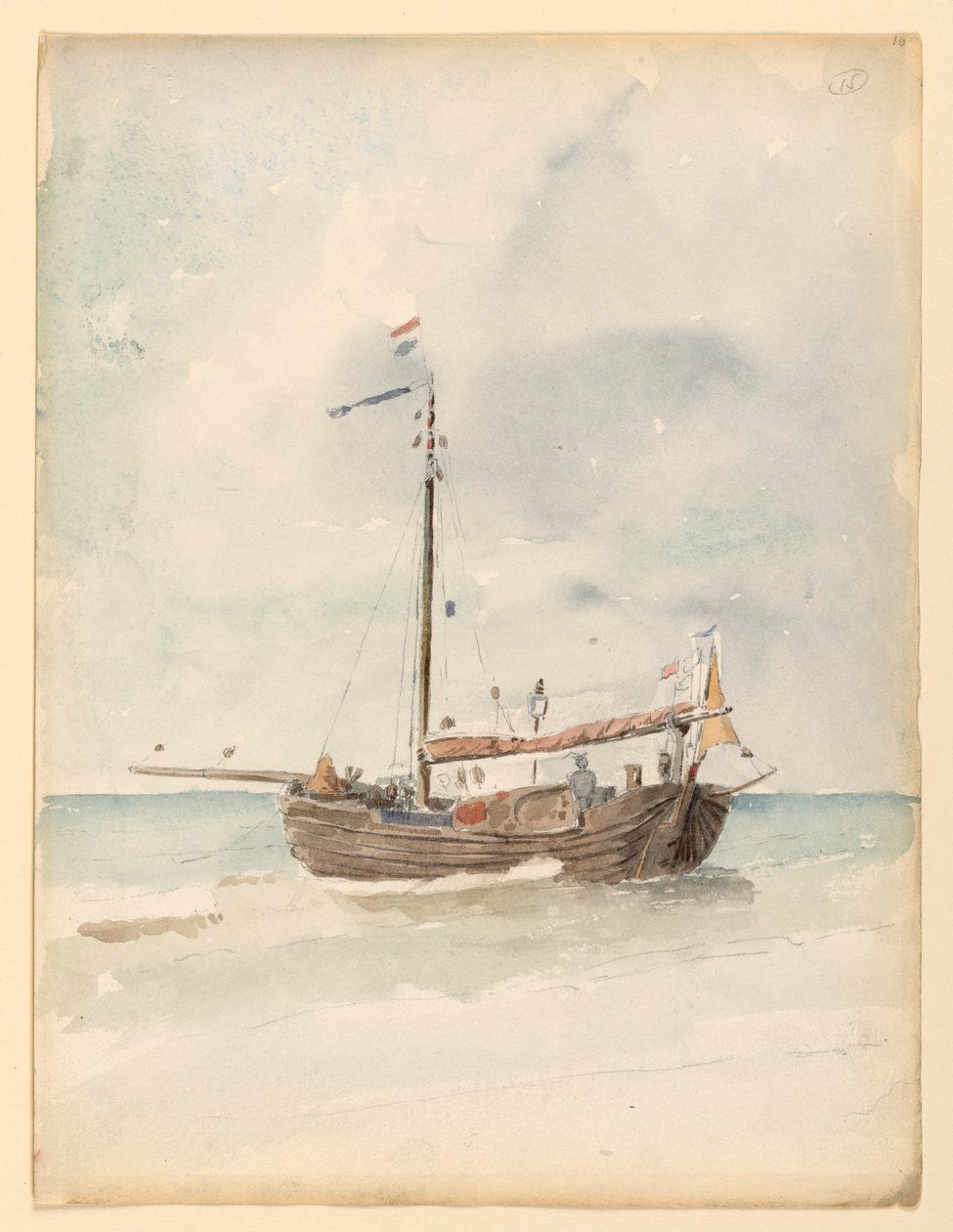 Eine niederländische Barke, 20. August 1887 von Whitney Warren Jr.
