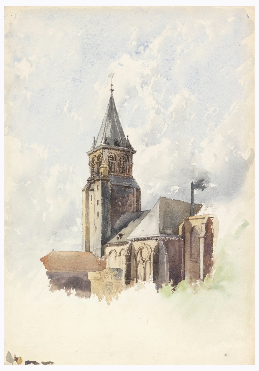 Saint Germain-des-Prés, Paris, ca. 1887 von Whitney Warren Jr.