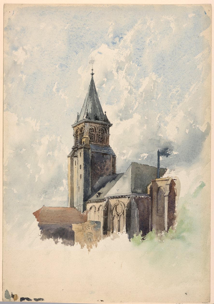 Saint Germain-des-Prés, Paris, ca. 1887 von Whitney Warren Jr.