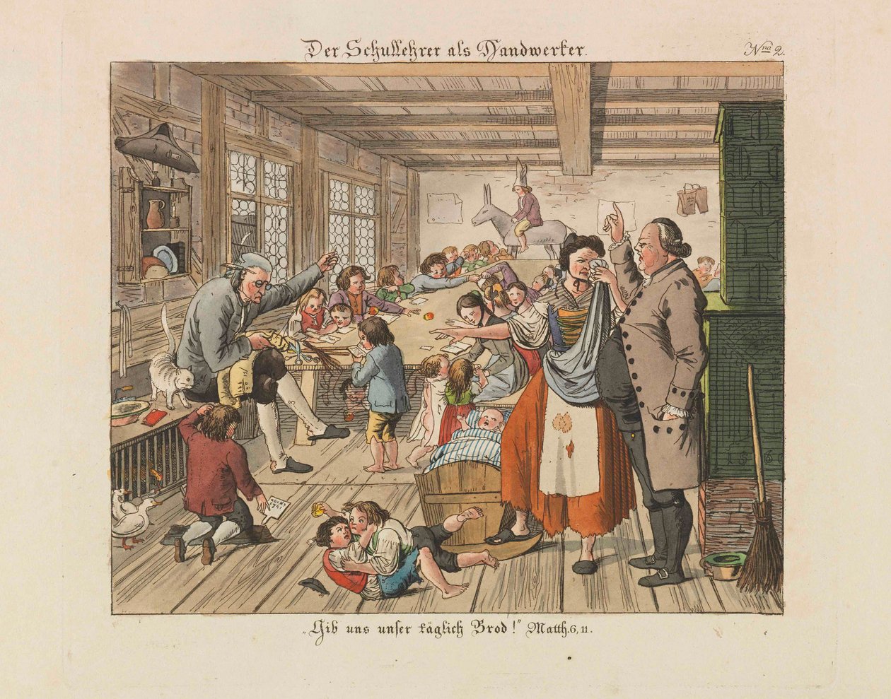 Schullehrer als Handwerker, 1825 von Wiessner