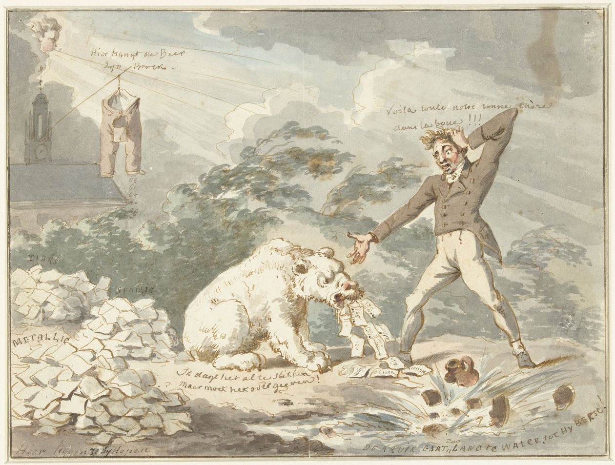 Ein finanzielles Debakel von Wijnand Esser (attributed to)