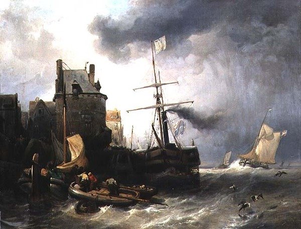 Der Sturm bei Dünkirchen von Wijnand Joseph Nuyen