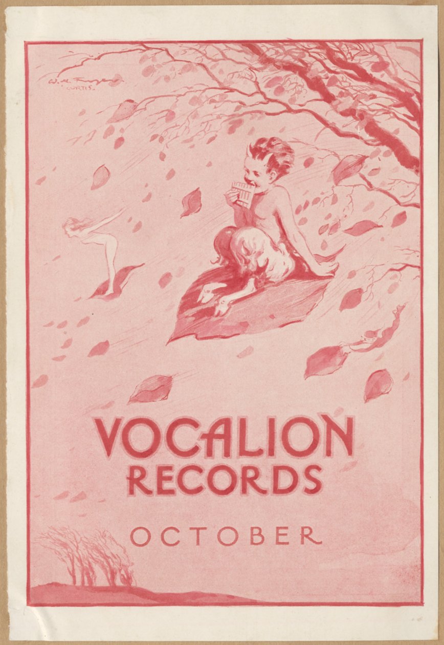 Vocalion Records Bulletin, 1920er Jahre von Wilfred Fryer, Curtis Advertising Agency