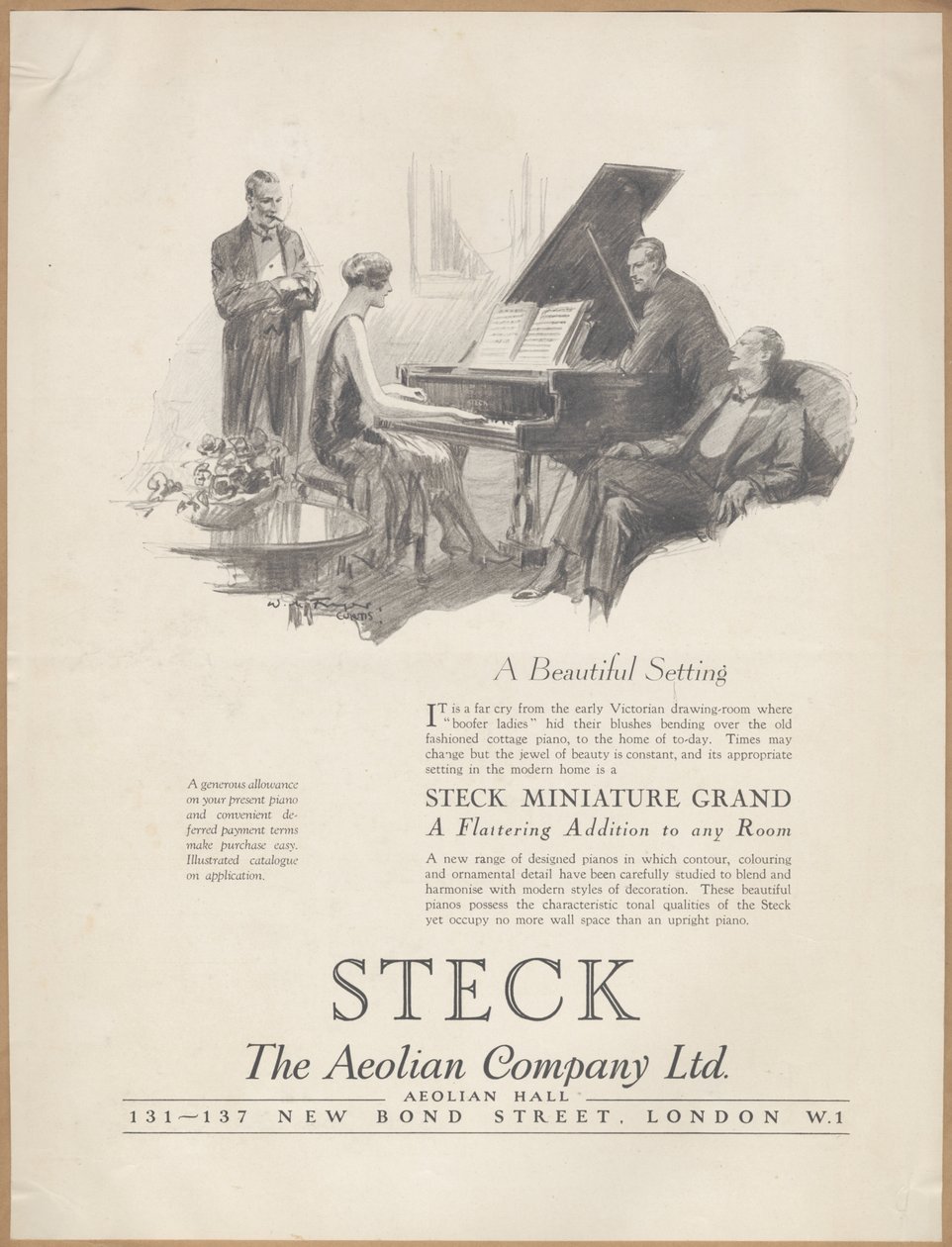 Aeolian Company Pianolas, 1920er Jahre von Wilfred Fryer