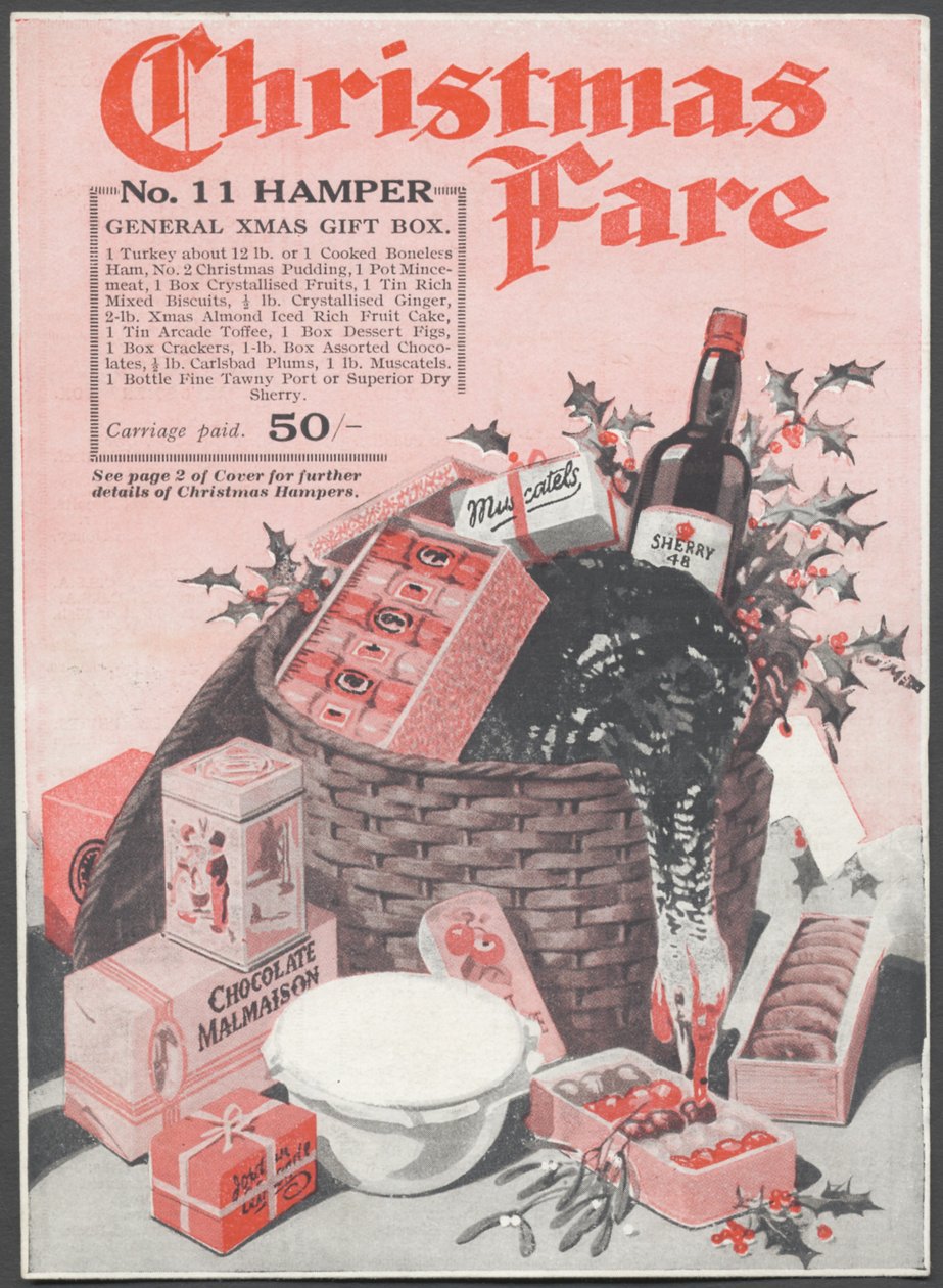 Weihnachtskörbe, ca. 1920 von Wilfred Fryer