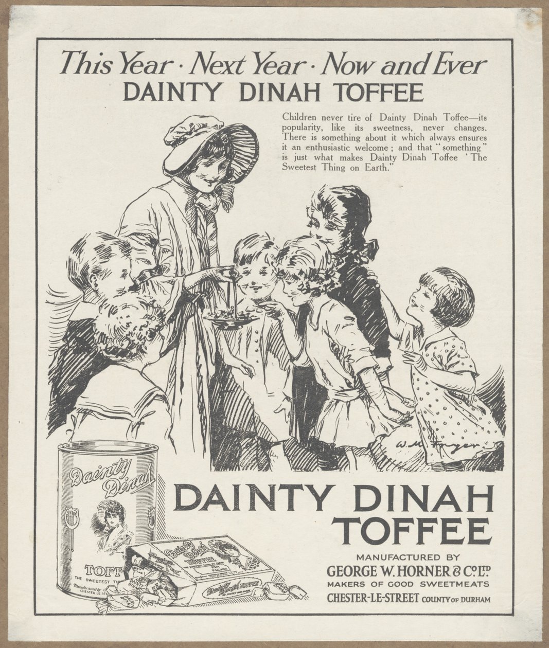 Dainty Dinah Toffee, ca. 1920 von Wilfred Fryer