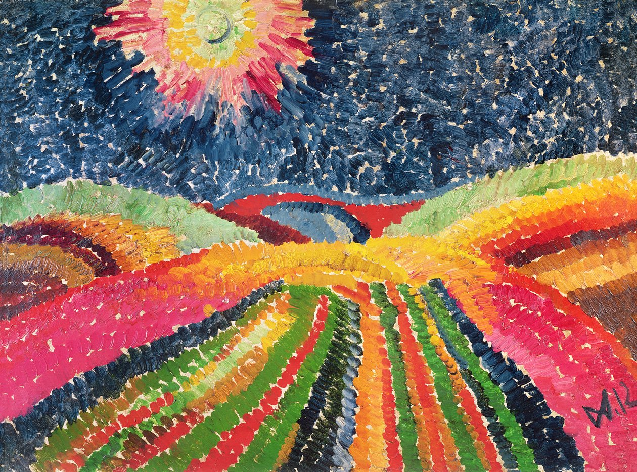 Der Pfad, 1912 von Wilhelm Morgner