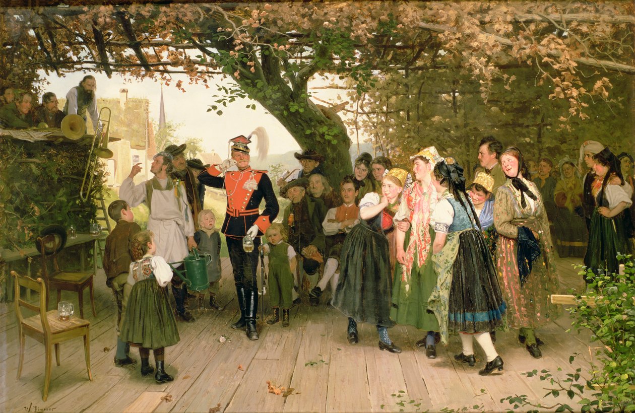 Im Urlaub, 1883 von Wilhelm Zimmer