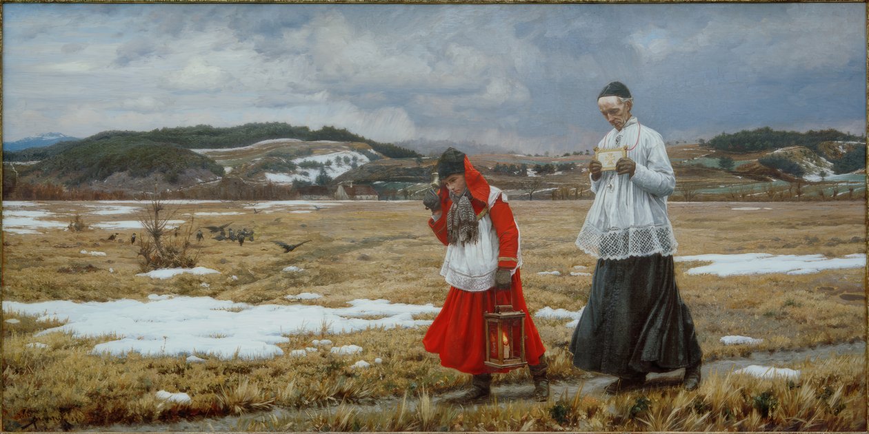 Die Heilsboten (Der Versehgang) von Wilhelm Bernatzik