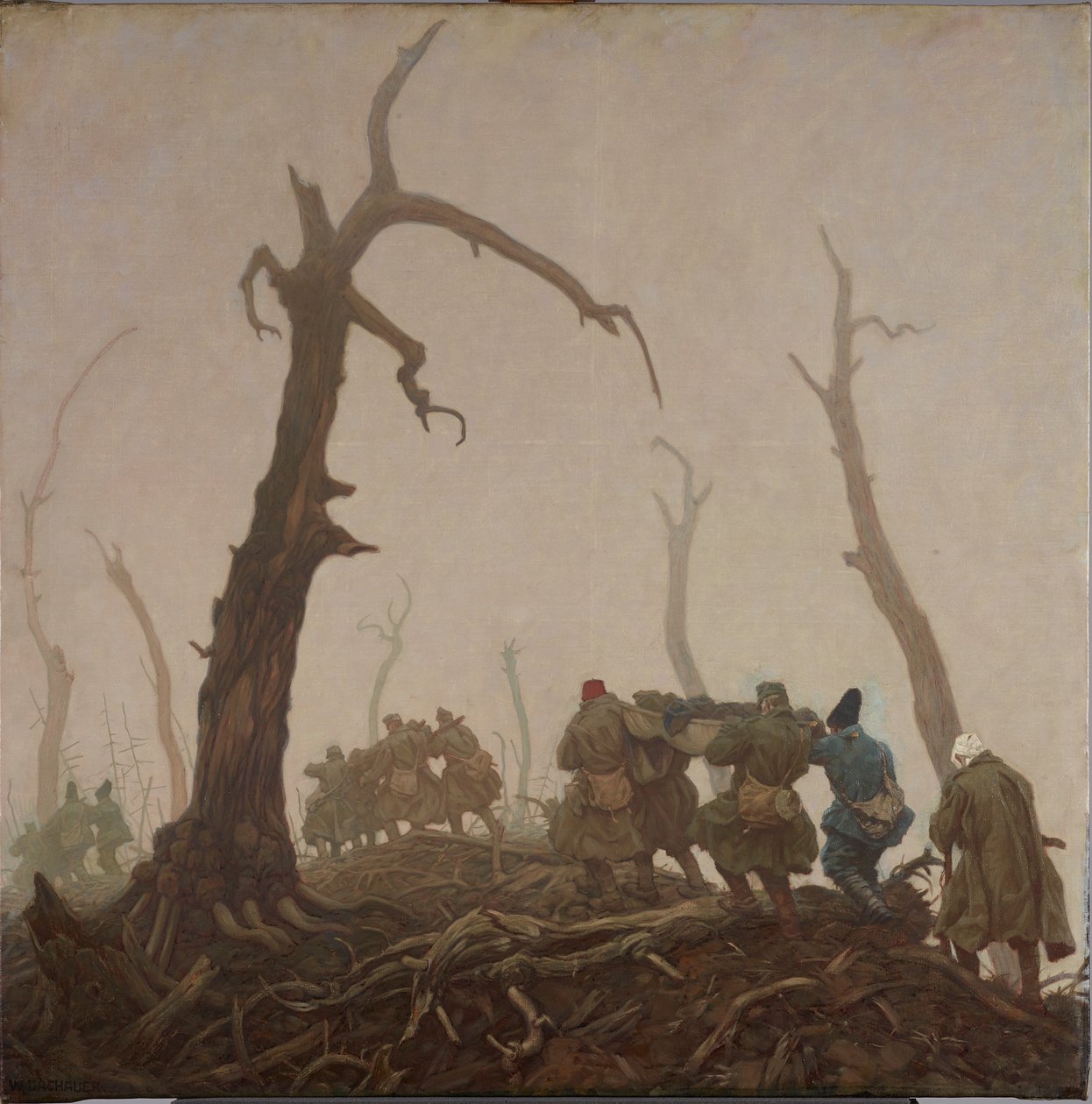 Verwundetentransport von Wilhelm Dachauer