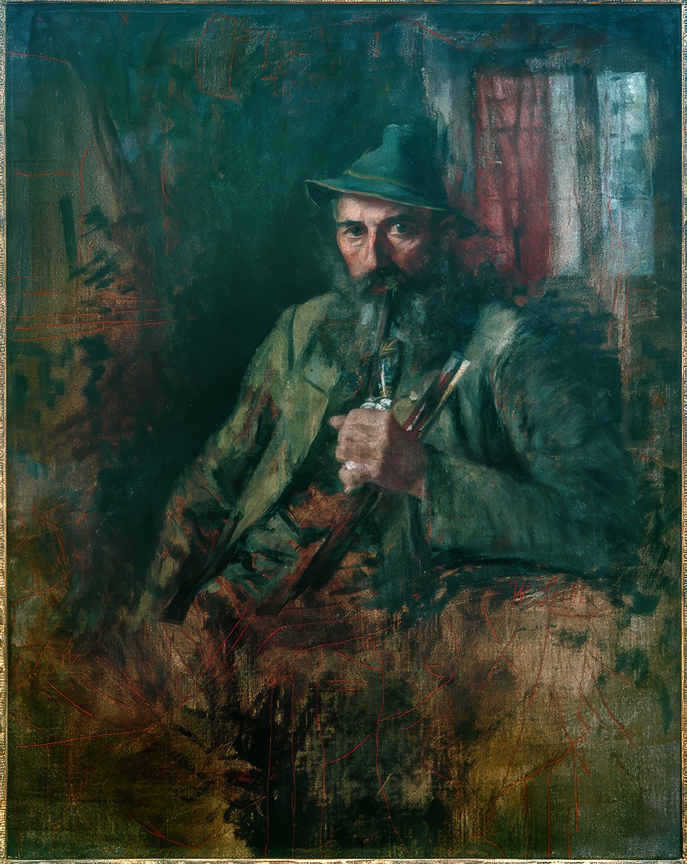 Oberbayerischer Förster von Wilhelm Maria Hubertus Leibl