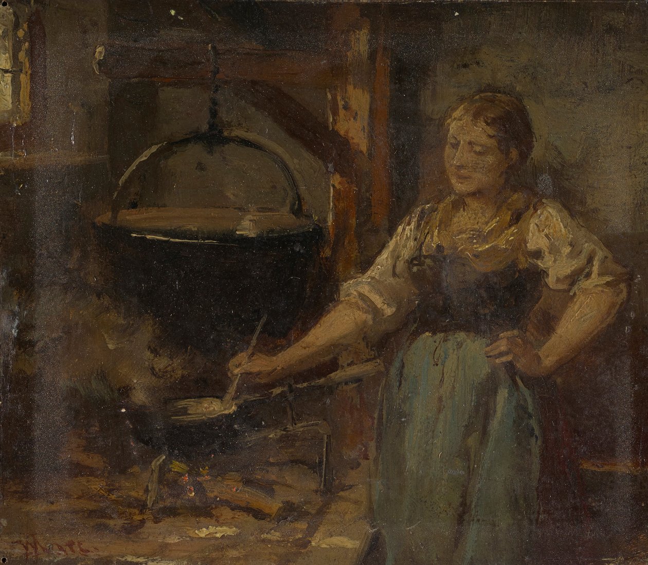 Bäuerliches Interieur von Wilhelm Marc