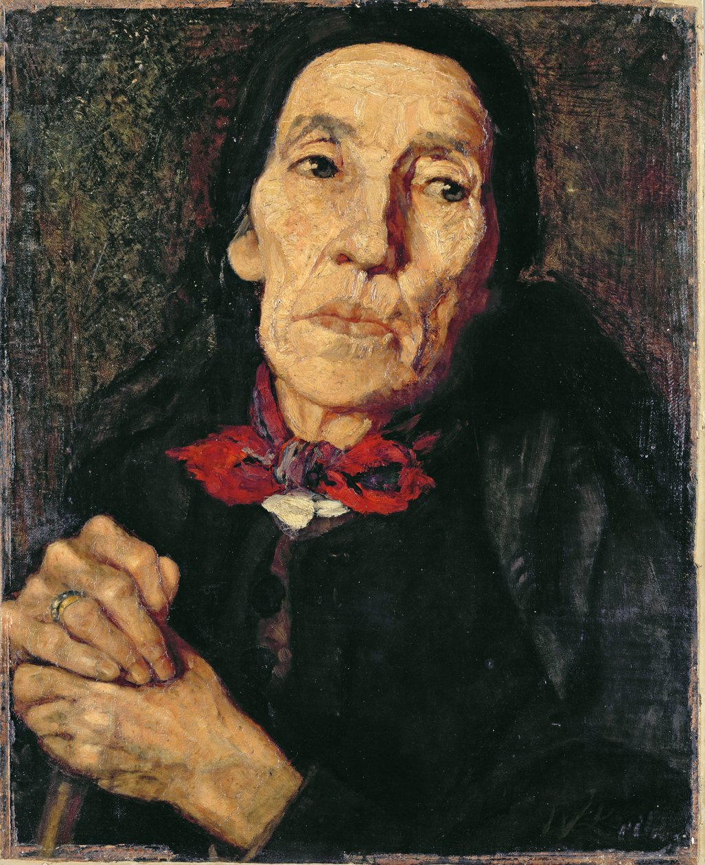 Der alte Bauer, 1875 von Wilhelm Maria Hubertus Leibl
