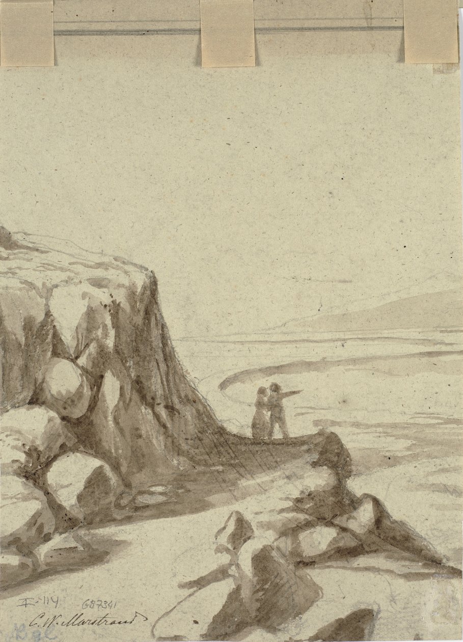 Ladenszene von Wilhelm Marstrand