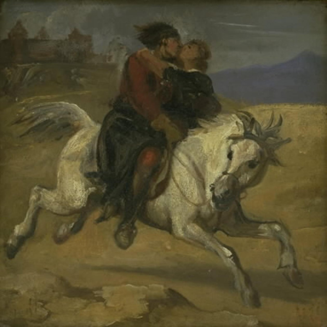 Eine Entführungsszene von Wilhelm Marstrand