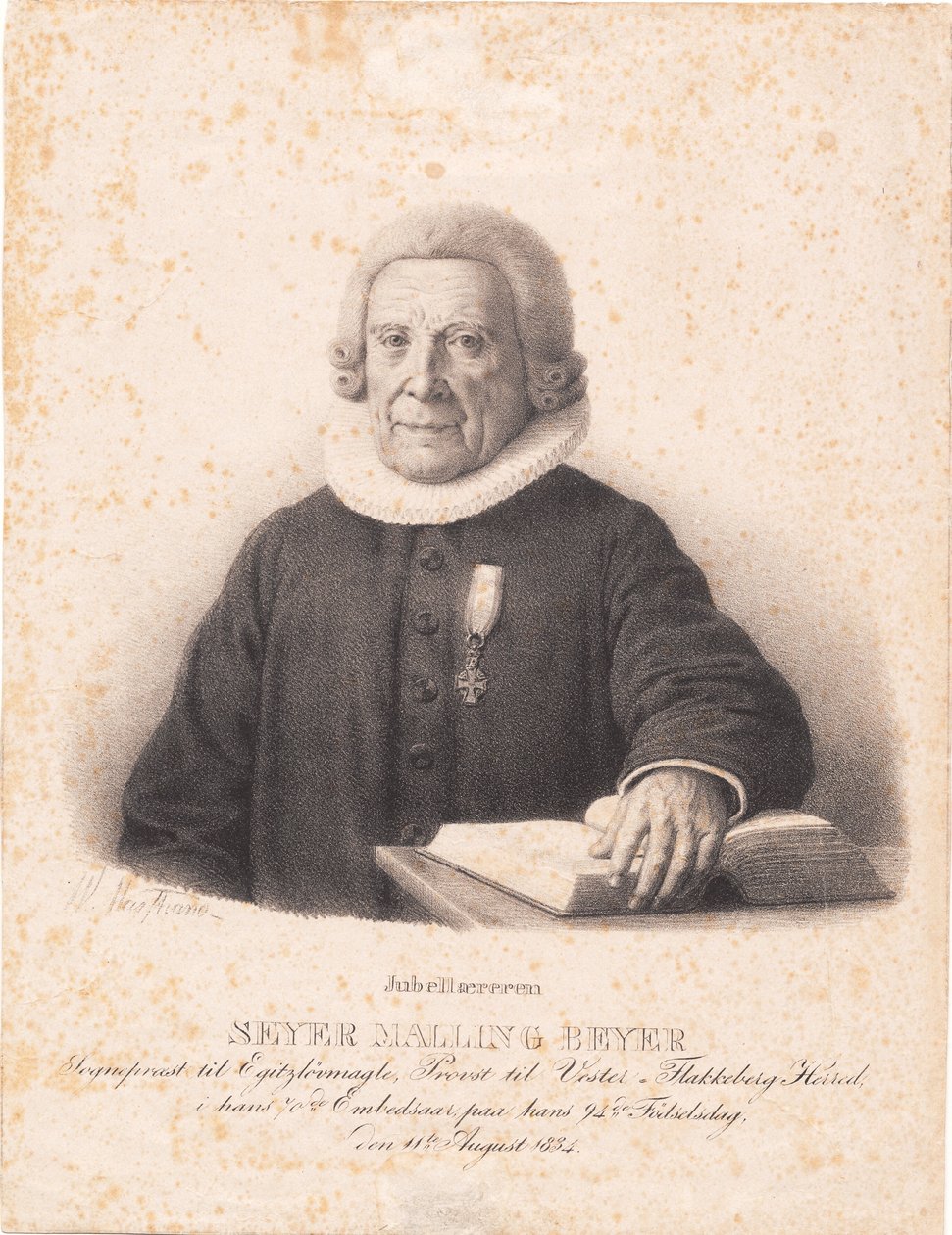 Pastor S. M. Beyer von Wilhelm Marstrand