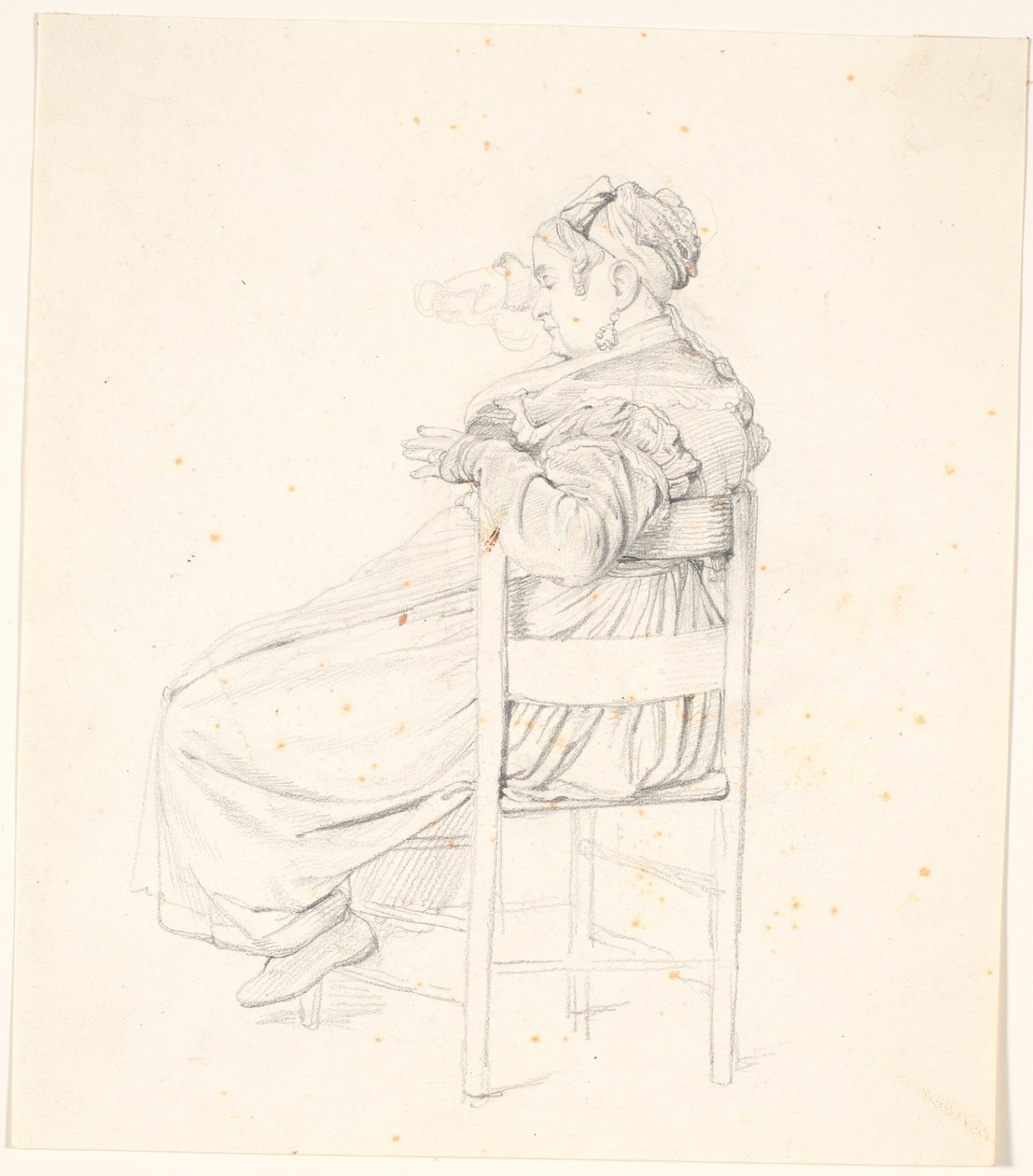 Sitzende ältere Italienerin von Wilhelm Marstrand