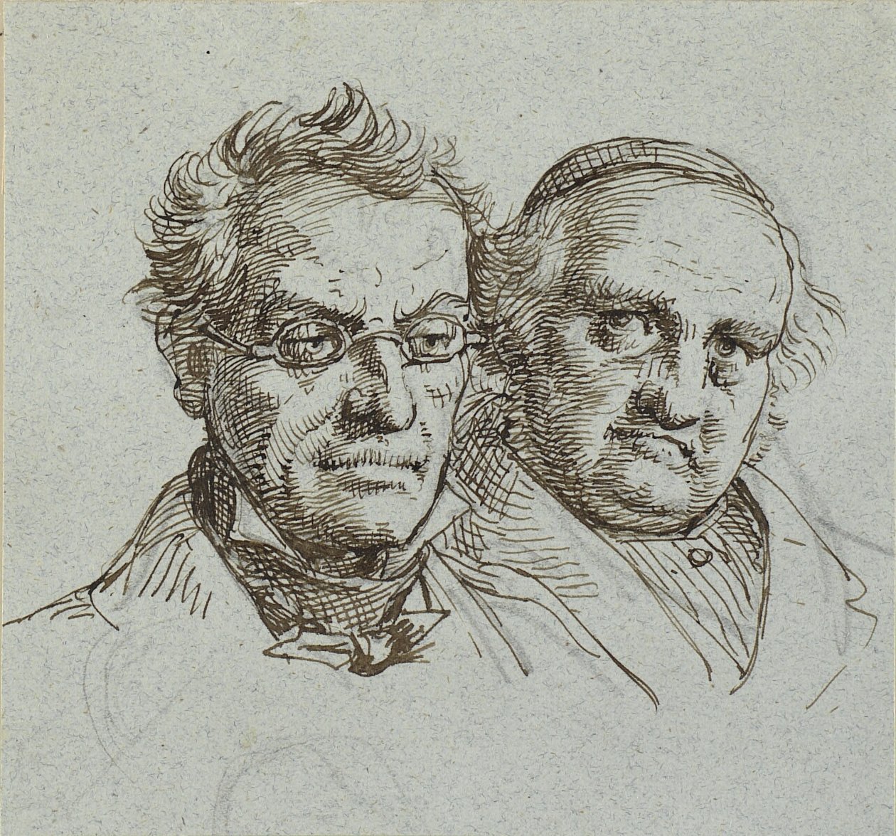 Zwei Männerköpfe von Wilhelm Marstrand