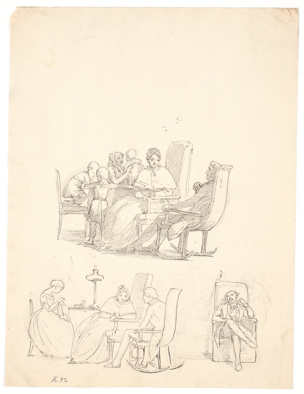 Besuchsszenen von Wilhelm Marstrand