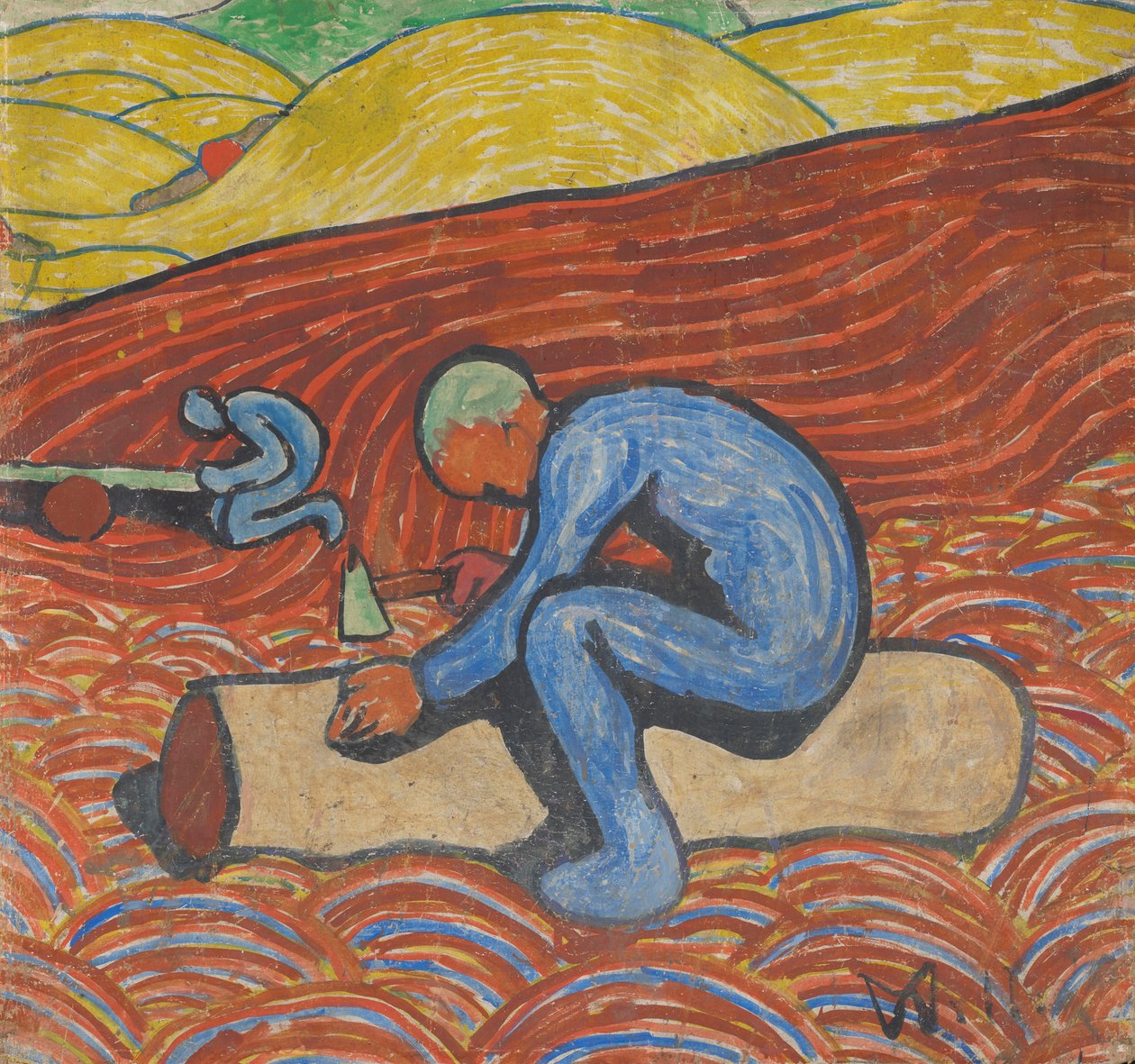 Die Holzarbeiter von Wilhelm Morgner