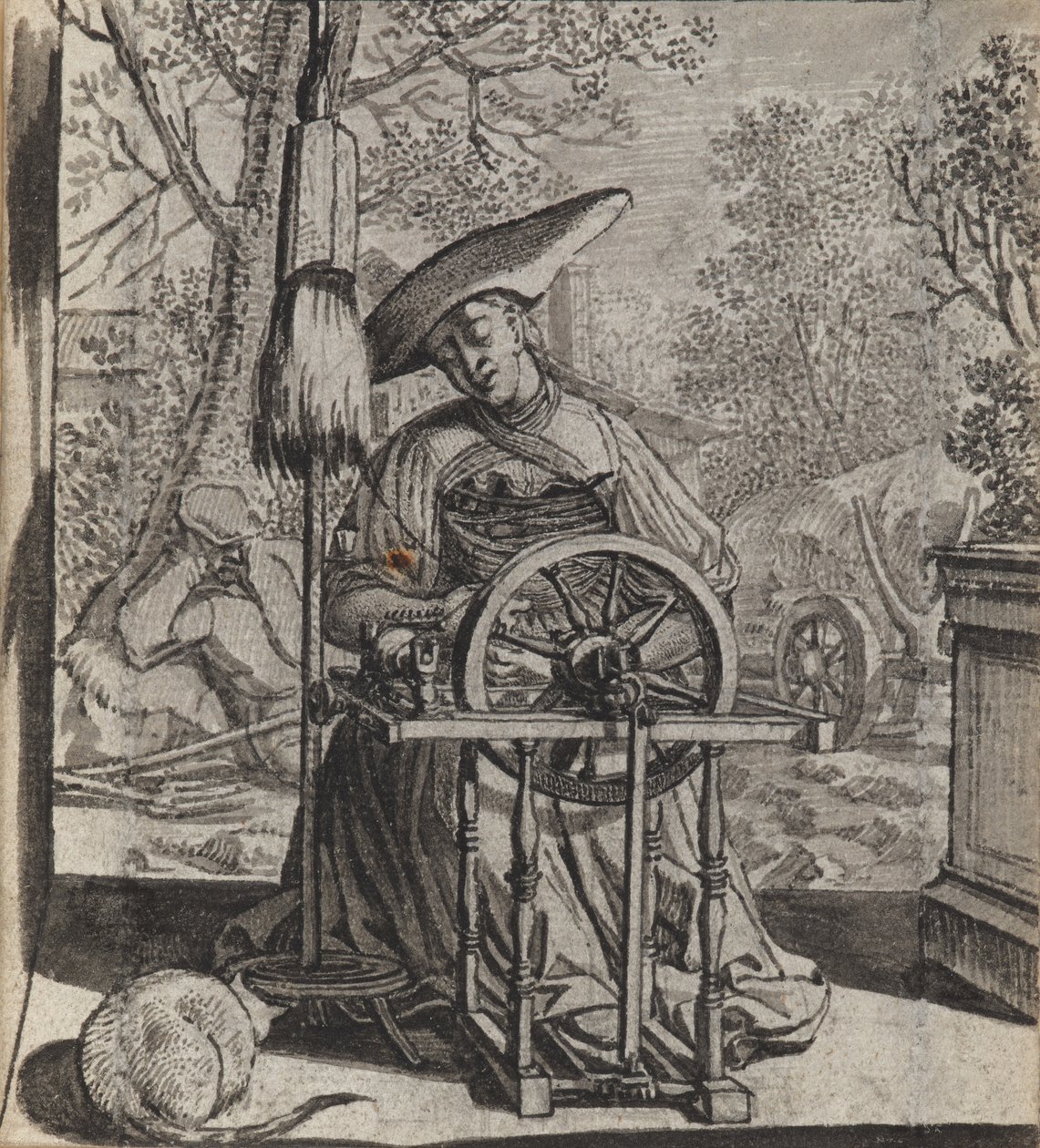Der faule Dienstbote-Narr von Wilhelm Stettler