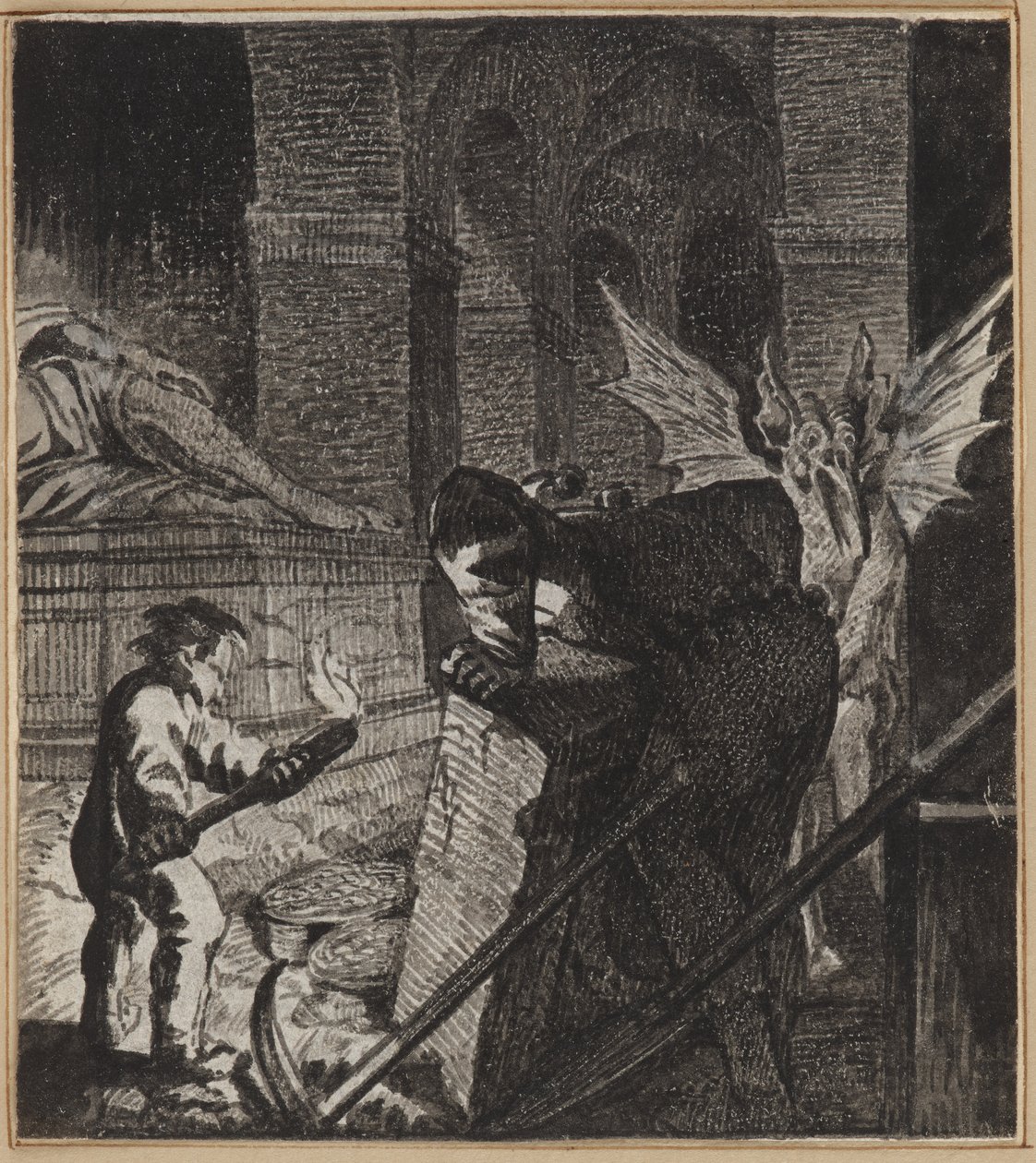 Der schatzsuchende Narr von Wilhelm Stettler