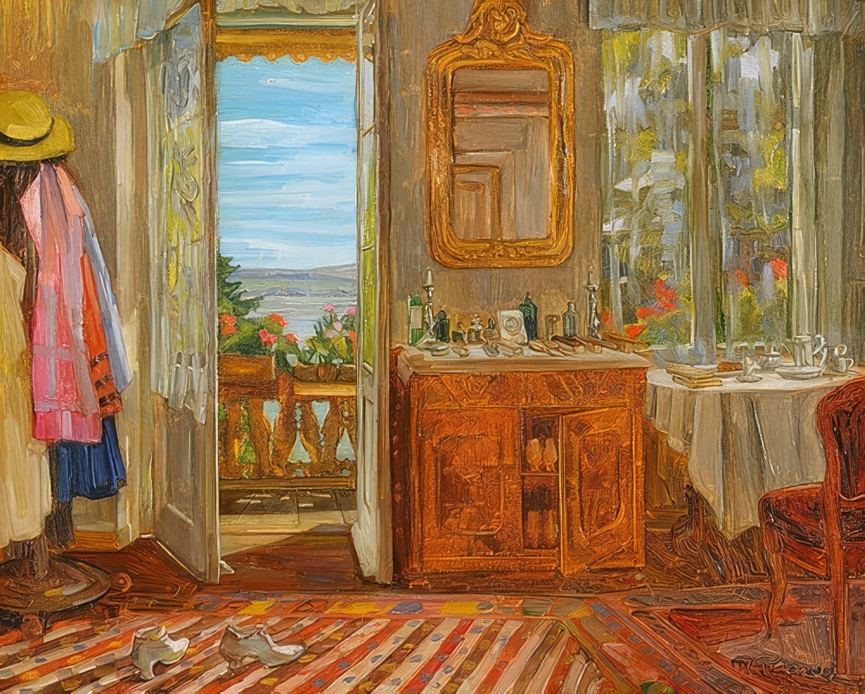 Interieur am Starnberger See von Wilhelm Trübner