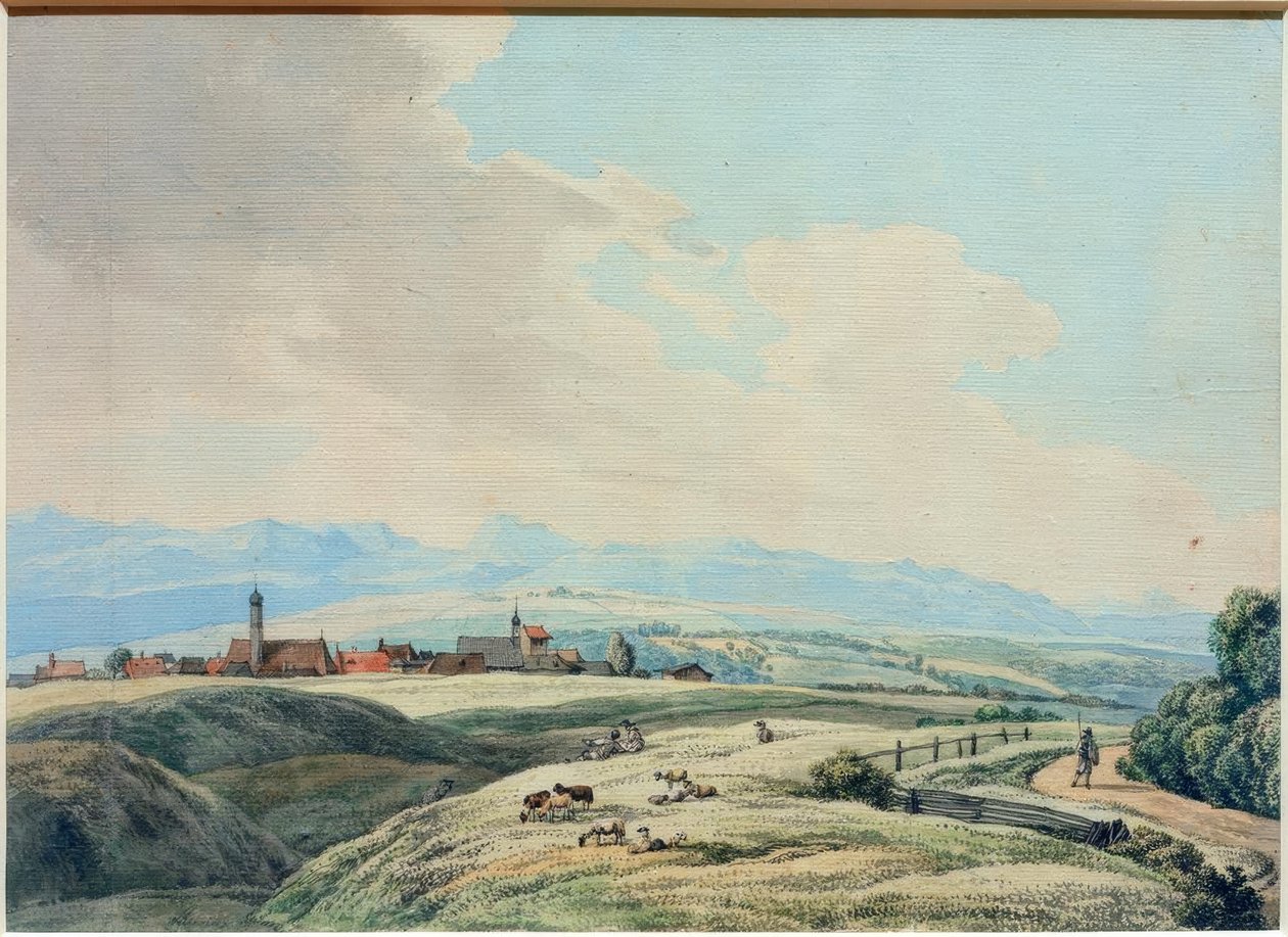 Blick auf Weilheim von Wilhelm von Kobell
