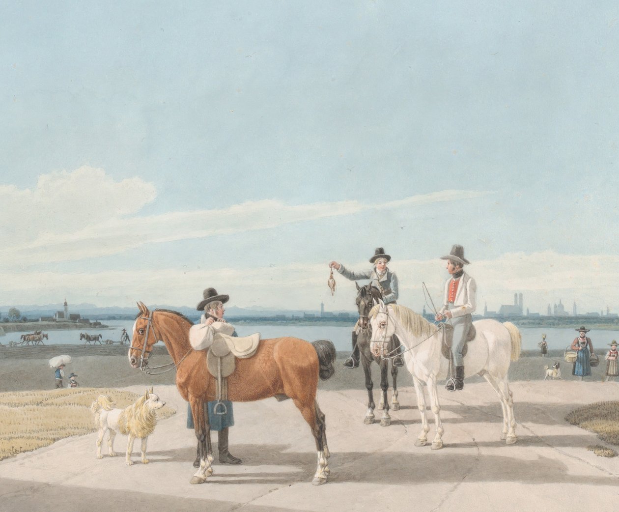 Reiter in der Nähe von München, 1830 von Wilhelm von Kobell