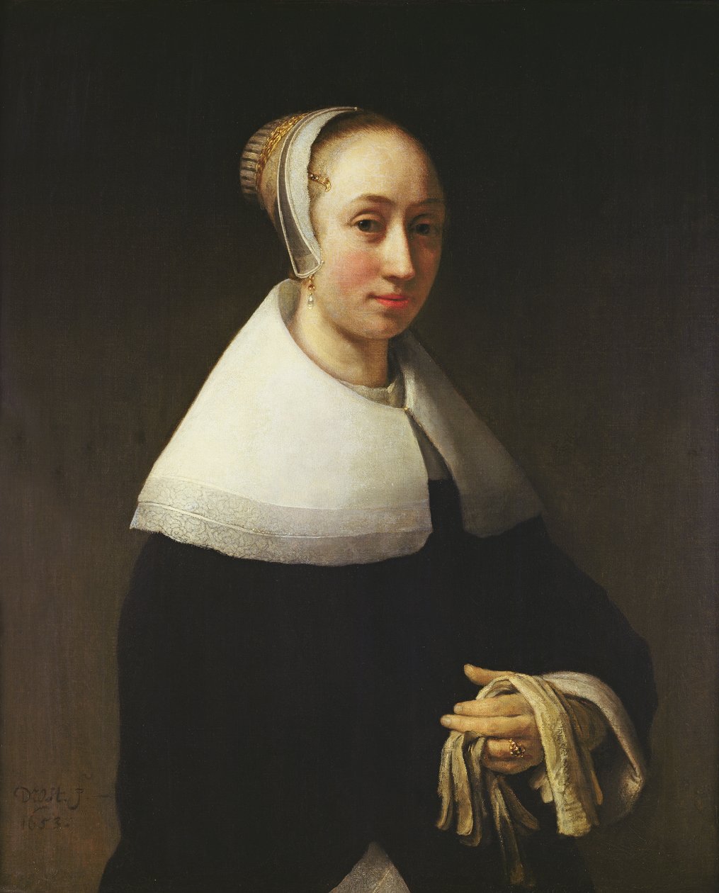 Porträt einer Dame, 1653 von Willem Drost