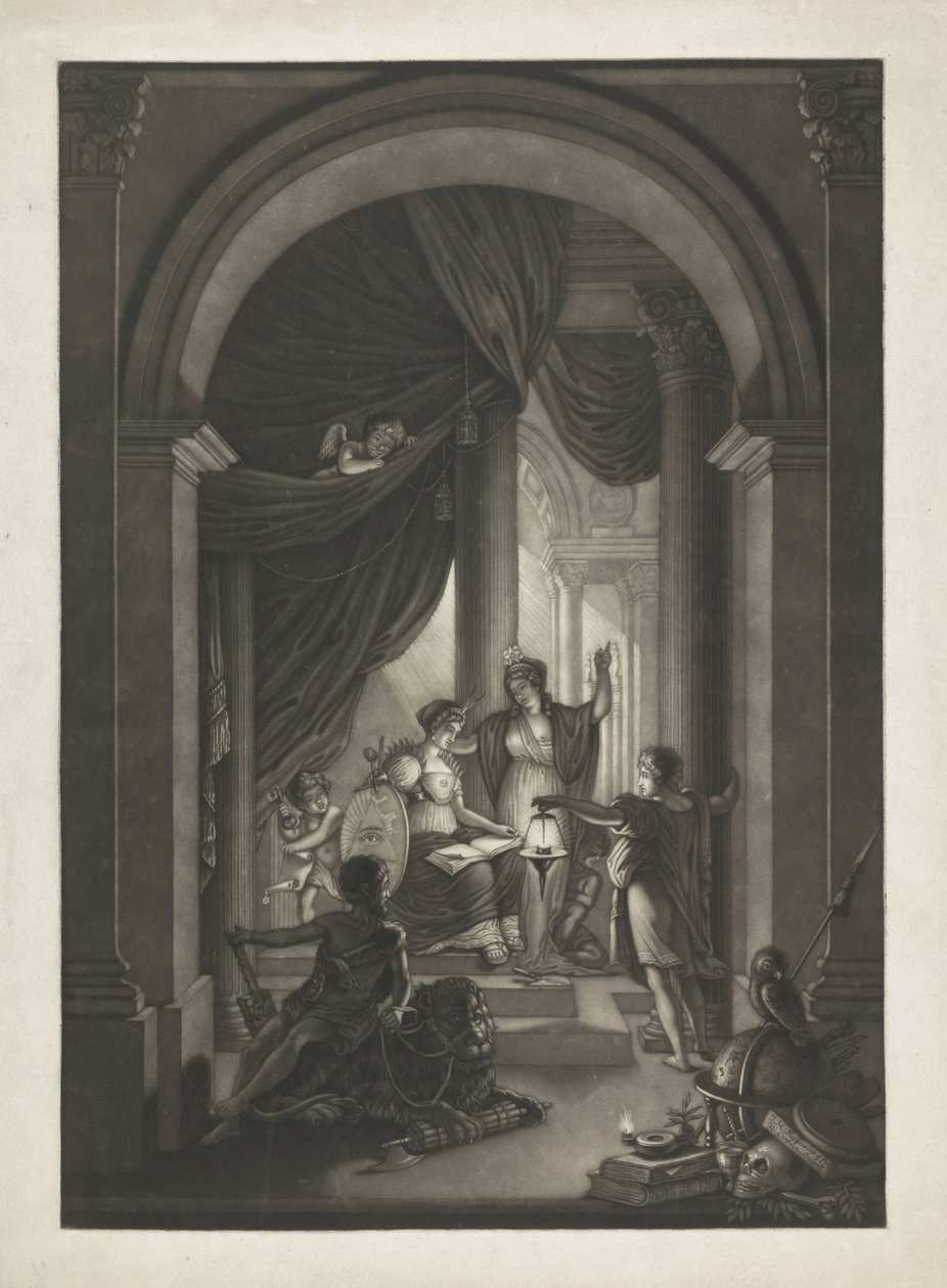 Allegorie auf die Freimaurerei, ca. 1810-1840 von Willem Grebner
