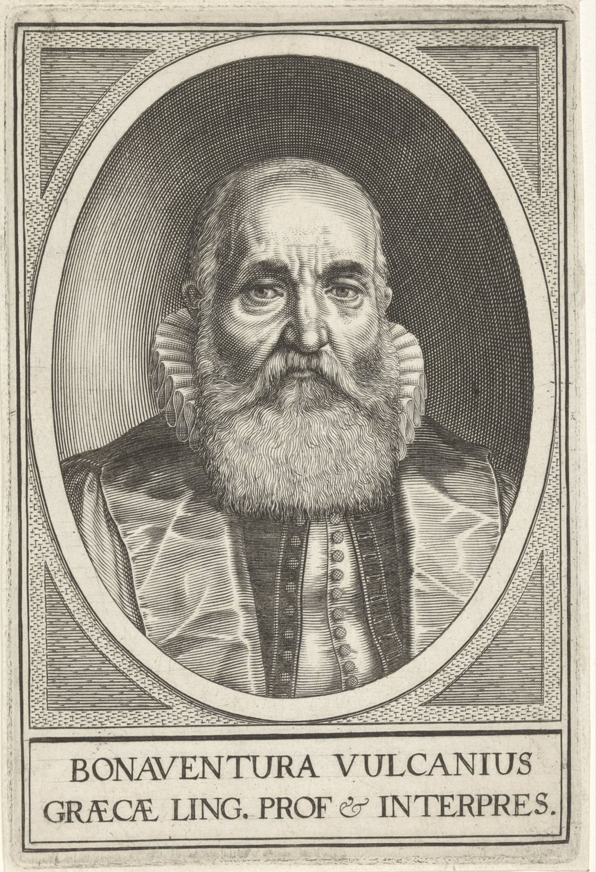 Porträt von Bonaventura Vulcanius von Willem Isaacsz. van Swanenburg