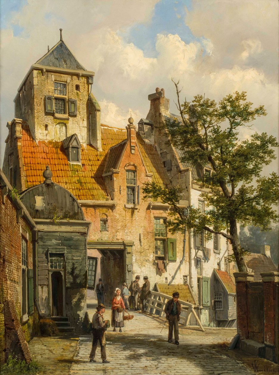 Eine Ansicht von Haarlem, 1891 von Willem Koekkoek